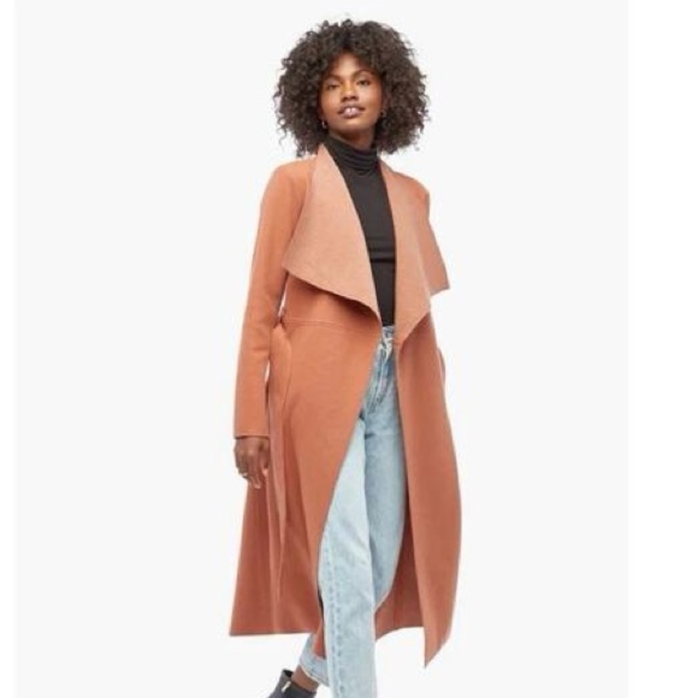 Elegant Camel Brown Long Coat